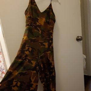 A one piece jump suit